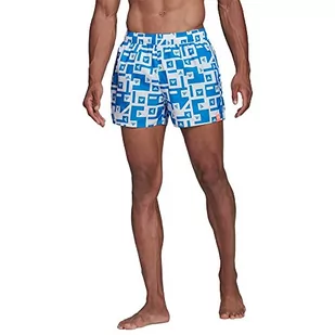 adidas Męski kostium kąpielowy Bos AOP Clx Vsl, niebieski w kolorze różowym/białym, XS - Stroje kąpielowe - miniaturka - grafika 1