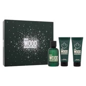 Zestawy perfum damskich - Dsquared2 Green Wood Zestaw woda toaletowa 100 ml + żel pod prysznic 100 ml + balsam po goleniu 100 ml - miniaturka - grafika 1