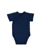 Body dla niemowląt - Niemowlęce body na krótki rękaw granatowe, Nicol,r.48 - miniaturka - grafika 1