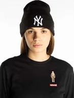 Czapki damskie - New Era MLB ESSENTIAL CUFF 728 BLACK - - uniseks - czarny - miniaturka - grafika 1