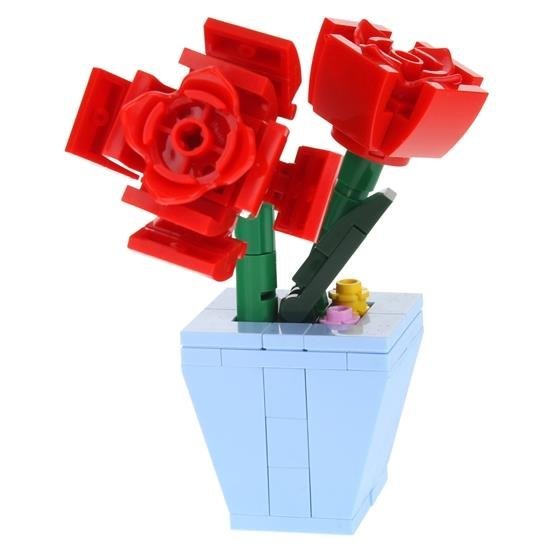 Klocki Konstrukcyjne Kwiaty w Doniczce do Budowania - Róże