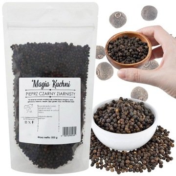 Pieprz Czarny 500g Ziarno ostry Naturalny