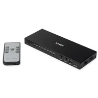 Przełączniki KVM - Lindy 38386 przełącznik KVM Czarny 38386 - miniaturka - grafika 1