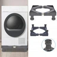 Akcesoria i części do pralek i suszarek - Podstawa Pod Pralkę Lodówkę Antywibracyjna Regulowana Podstawa Szary - miniaturka - grafika 1