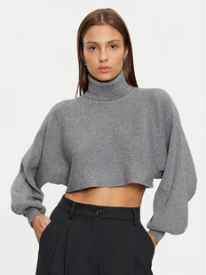 Pieces Golf Rue 17153430 Szary Regular Fit - Swetry damskie - miniaturka - grafika 1