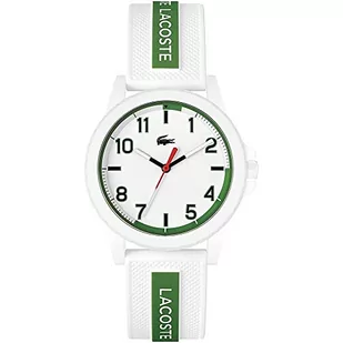 Lacoste Unisex Analogowy zegarek kwarcowy z białym silikonowym paskiem - 2020140, biały, pasek - Paski - miniaturka - grafika 1