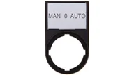 Inne akcesoria elektryczne - Eaton Tabliczka opisowa MAN-0-AUTO 50x30mm czarna 22mm prostokątna M22S-ST-GB12 216501 216501 - miniaturka - grafika 1