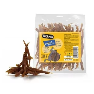 Hau&Miau Hau&Miau Miękkie paski z kaczki 500g - Przysmaki dla psów - miniaturka - grafika 1