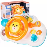 Zabawki interaktywne dla dzieci - Interaktywna Kierownica Muzyczna Lew Samochód Auto - miniaturka - grafika 1