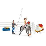 Figurki dla dzieci - Schleich Horse Club Mia's vaulting set 42443 - miniaturka - grafika 1