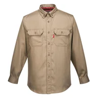 Odzież robocza - PORTWEST FR89 KOSZULA TRUDNOPALNA BIZFLAME 88/12; KHAKI - miniaturka - grafika 1