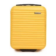 Walizki - WITTCHEN Solidna twarda walizka na kółkach walizka podróżna firmy Żółty wózek ABS z twardą skorupą 2 koła - miniaturka - grafika 1