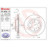 Tarcze hamulcowe - Tarcza hamulcowa BREMBO 09.B636.11 - miniaturka - grafika 1