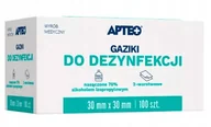 Apteczki i materiały opatrunkowe - Apteo, Gaziki Do Dezynfekcji 30 X 30 Mm, 100 Szt. - miniaturka - grafika 1