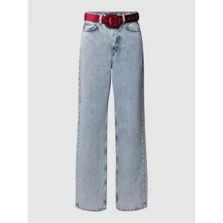 Spodnie damskie - Jeansy o kroju straight fit z 5 kieszeniami - Scotch & Soda - grafika 1