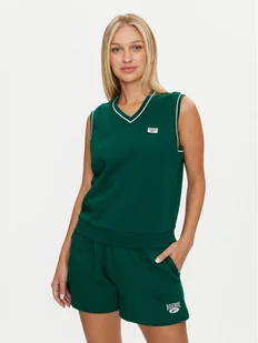 Reebok Sweter Cl Cs Vest 100075522 Zielony Regular Fit - Swetry damskie - miniaturka - grafika 1