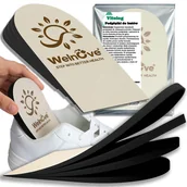 Akcesoria obuwnicze - Podpiętki Podwyższające do Butów Amortyzujące Wkładki Regulowane do 2,8 cm - miniaturka - grafika 1