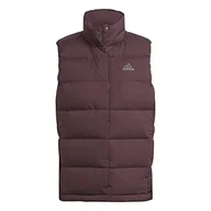 Kurtki damskie - adidas Damska kurtka (Down) Helionic Down Vest, Shadow Maroon, HE1456, S - miniaturka - grafika 1