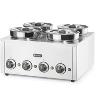 Piece, kotły  i płyty grzejne gastronomiczne - Bemar podgrzewacz elektryczny do potraw sosów zup Thermosystem 4 800 W 4 x 4 l - miniaturka - grafika 1