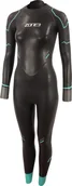 Pianki do pływania - Zone3 Advance Wetsuit Women, black/turquoise/gun metal S Medium 2021 Pianki do pływania WS21WADV101/SM - miniaturka - grafika 1