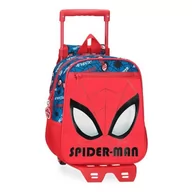 Plecaki szkolne i tornistry - Joumma Marvel Spiderman Authentic Plecak przedszkolny z wózkiem Czerwony 23x28x10 cm Poliester 6,44L, Czerwone, Plecak przedszkolny z wózkiem - miniaturka - grafika 1