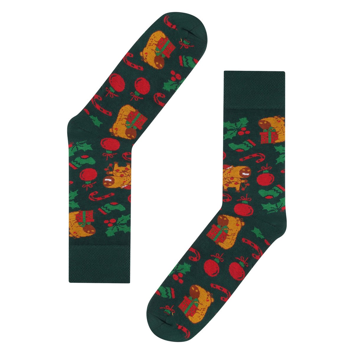 Skarpety świąteczne męskie w kapibary 47-48 skarpety świąteczne w kapibary