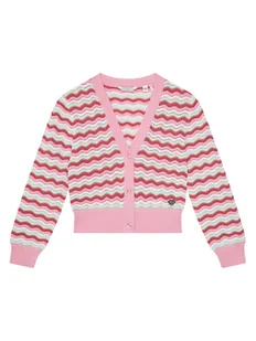 Guess Kardigan J5GR05 Z3MR1 Różowy Regular Fit - Swetry damskie - miniaturka - grafika 1