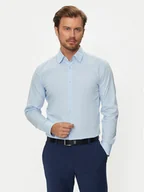 Koszule męskie - Boss Koszula H-Hank 50519859 Niebieski Slim Fit - miniaturka - grafika 1