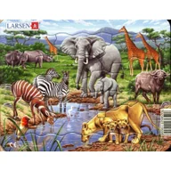 Puzzle - Puzzle 11 el. Zwierzęta egzotyczne Larsen - miniaturka - grafika 1