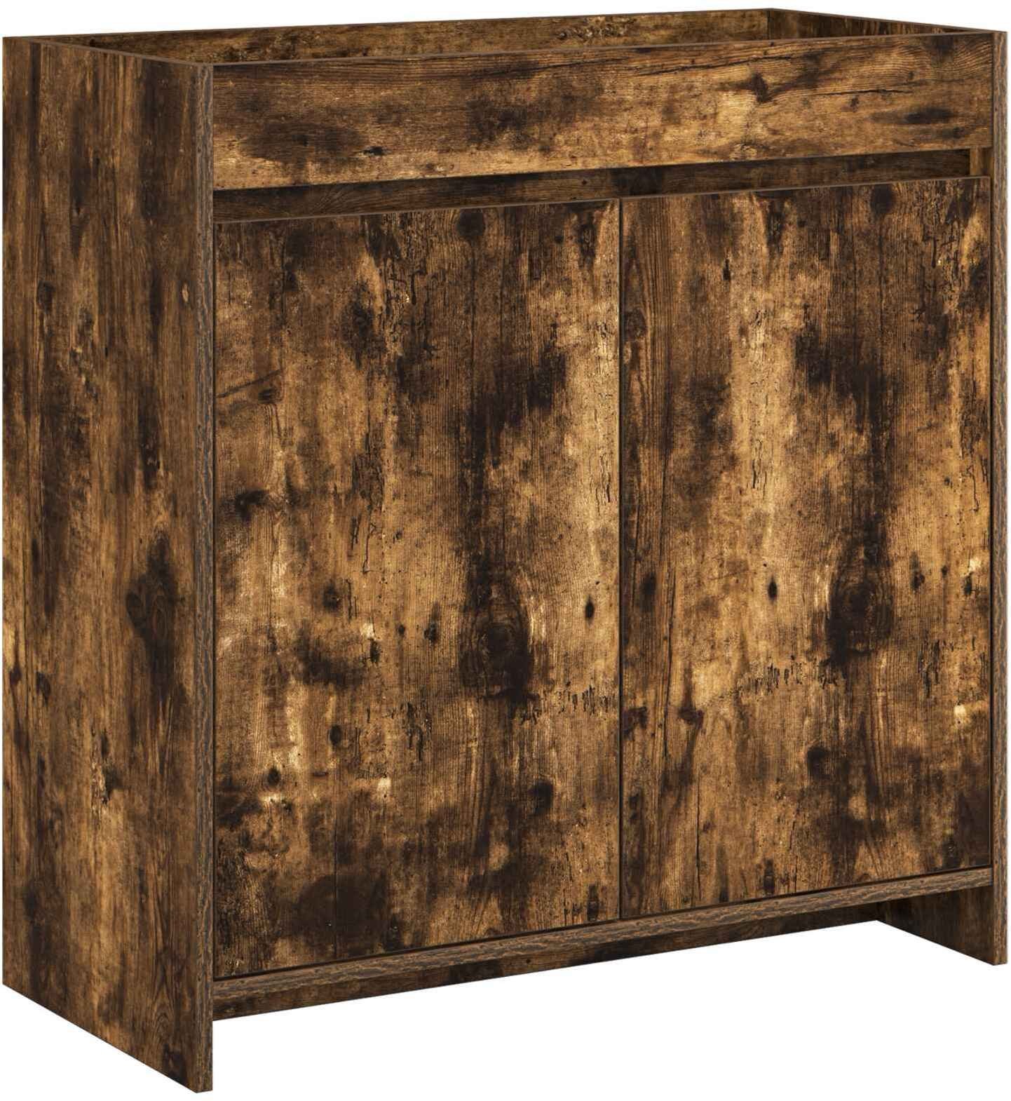 vidaXL vidaXL Szafka pod zlewem w łazience Dąb wędzony 78,5 x 37,5 x 81 cm