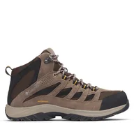 Buty trekkingowe męskie - Trekkingi Columbia Crestwood Mid Waterproof 2100641 Brązowy - miniaturka - grafika 1