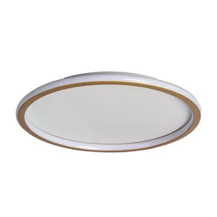Okrągły plafon ABR-PLO-36W-60CM-CCT Abruzzo LED 36W regulacja barwy biały złoty - Lampy sufitowe - miniaturka - grafika 1
