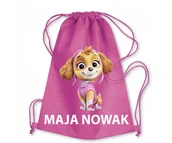 Plecaki worki - Worek Szkolny Workoplecak Do Przedszkola Szkoły SKY SKYE PSI PATROL IMIĘ 14 - miniaturka - grafika 1
