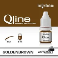 Pozostałe akcesoria kosmetyczne - Pigment Bioevolution Golden brown - Qline - 5ml - miniaturka - grafika 1