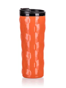 Banquet Kubek podróżny dwuścienny OASE 450 ml, pomarańczowy - Kubki termiczne - miniaturka - grafika 1