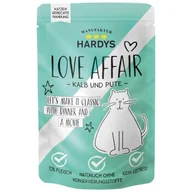 Mokra karma dla kotów - HARDYS Love Affair Karma mokra dla kotów Cielęcina i indyk 12x100 g - miniaturka - grafika 1