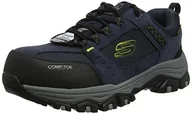 Sneakersy damskie - Skechers Męskie sneakersy Greetah, Navy Suede Leather W Textile, 43 EU - miniaturka - grafika 1