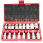 Klucze i nasadki - Klucze nasadowe torx nasadki i bity 17szt 1/2'' FALON-TECH - miniaturka - grafika 1