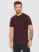 Koszulki męskie - Selected Homme T-Shirt Norman 16080129 Bordowy Regular Fit - miniaturka - grafika 1