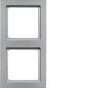 Klawisze i ramki - Berker Q3 aluminium ramka 2 B_10126094 - miniaturka - grafika 1