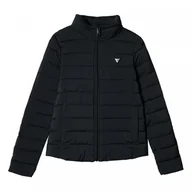 Kurtki damskie - Damska kurtka puchowa pikowana Guess Solid Heavy Diann Puffer Jacket - czarna - GUESS - miniaturka - grafika 1
