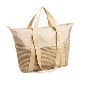 Torebki damskie - TORBA PLAŻOWA dla KOBIET TOREBKA NA PLAŻĘ KOSZYK WODOODPORNA Z KIESZENIAMI - miniaturka - grafika 1