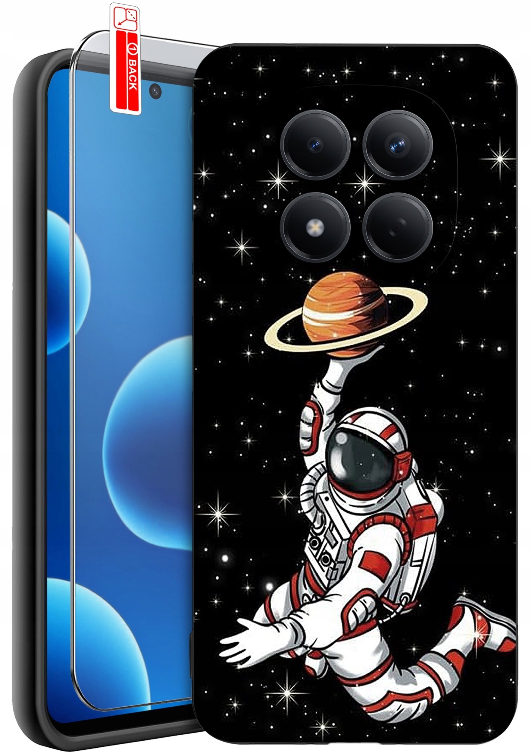 krainaGSM Etui Do Xiaomi Redmi Note 15 Pro 5G Wzory Silikonowe Matt Case + Szkło