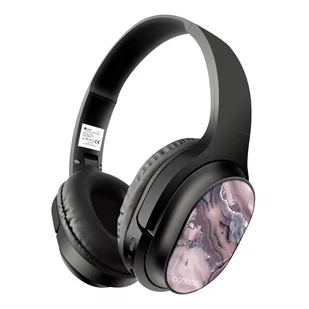 Bezprzewodowe słuchawki stereo z mikrofonem Babaco wzór Abstrakt 004 - Słuchawki - miniaturka - grafika 1