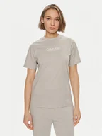 Koszulki i topy damskie - Calvin Klein T-Shirt Coordinates K20K207005 Beżowy Regular Fit - miniaturka - grafika 1