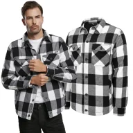 Odzież taktyczna i umundurowanie - Kurtka Brandit Lumber Jacket White/Black Gingham 3XL - miniaturka - grafika 1