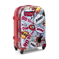 Torby podróżne - Duża walizka podróżna na kółkach 23" : kolor - red boom BK-010421 - miniaturka - grafika 1