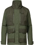 Kurtki i kamizelki sportowe męskie - Jack Wolfskin Kurtka funkcyjna "Barstow" w kolorze khaki - miniaturka - grafika 1