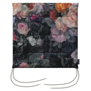 Dekoria Siedzisko Karol na krzesło wielobarwne kwiaty na ciemnym tle 40 × 40 × 3,5 cm Gardenia 200-161-02 - Meble modułowe i akcesoria - miniaturka - grafika 1