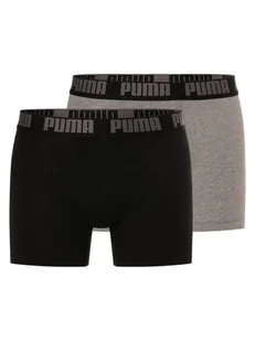 Puma Spodnie w 2-paku Mężczyźni Bawełna czarny|szary jednolity, M - Spodnie męskie - miniaturka - grafika 1